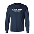thumbnail image 1 of Sarcasm The Body's Natural Defense Against Sarcasm Sarcastic Novelty Gift Idea Adult Humor Funny Men's Long Sleeve Shirts, 1 of 3