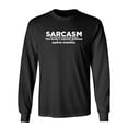 thumbnail image 1 of Sarcasm The Body's Natural Defense Against Sarcasm Sarcastic Novelty Gift Idea Adult Humor Funny Men's Long Sleeve Shirts, 1 of 3