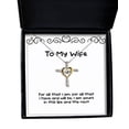 thumbnail image 1 of Sarcasm Wife, for All That I am, for All That I Have and Will be, I am Yours in, Reusable Holiday Cross Dancing Necklace from Wife, 1 of 6