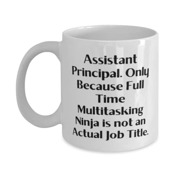 Sarcastic Assistant principal 15oz Mug, Assistant Principal. Only Because Full, Present For Colleagues, Reusable From Coworkers