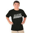 thumbnail image 1 of Sarcastic Attitude Selective Listener Crewneck T Shirts Boy Girl Teen Brisco Brands L, 1 of 6