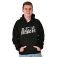 thumbnail image 1 of Sarcastic Attitude Selective Listener Unisex Plus Fleece Graphic Hoodie Brisco Brands 2X, 1 of 5