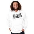 thumbnail image 1 of Sarcastic Attitude Selective Listener Unisex Plus Fleece Graphic Hoodie Brisco Brands 4X, 1 of 5
