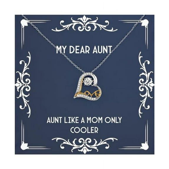 Sarcastic Aunt Gifts, Aunt Like A Mom Only Cooler, Aunt Love Dancing Necklace From Niece, Jewelry For, Gift ideas for aunts, Best gifts for aunts, Unique gifts for aunts, Thoughtful gifts for aunts