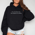 thumbnail image 1 of Sarcastic Boundary Setting Hoodie, "It's a No From Me" Pullover, Introvert Humor Gift S-3XL, 1 of 4