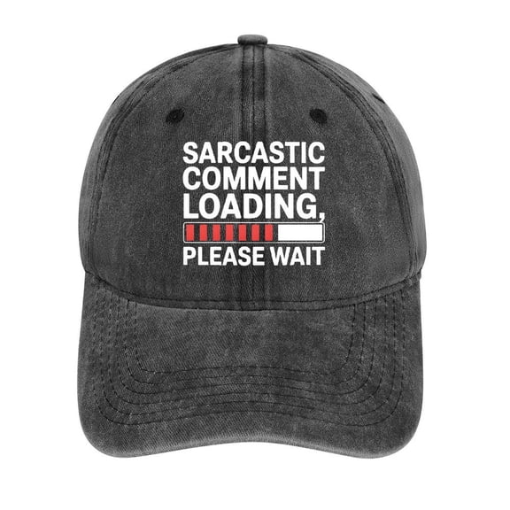 Sarcastic Comment Loading Charcoal Hat Adjustable Funny Fashion Unisex Baseball Cap For Men Women