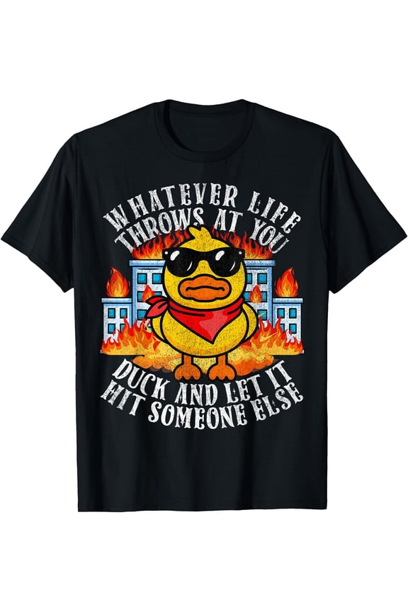 Sarcastic Funny Duck Shirt Funny Joke Quote Humor Duck Meme T-Shirt