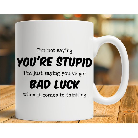 Sarcastic Gift Sarcastic Mug Sarcastic Coffee Cup Mean Mug Rude Gift Offensive Gift Stupid