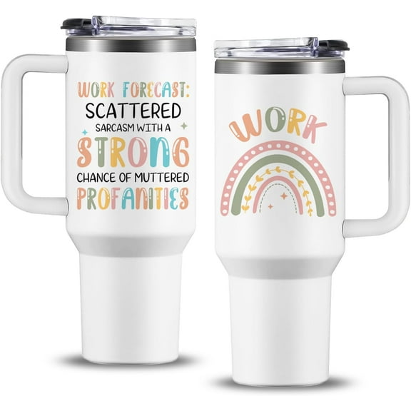 Sarcastic Gifts for Women Men, Sarcastic Insulated Tumbler 40oz, Funny Gifts for Humor Cup, Birthday Gifts for Women Coworker Boss Friends Work Bestie Office Coffee Mug