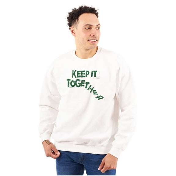 Sarcastic Keep It Together Joke Unisex Plus Fleece Graphic Sweatshirt Brisco Brands 4X