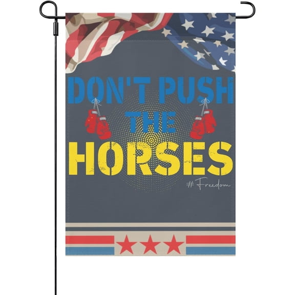 Sarcastic Meme Garden Flag, Double Sided Funny Yard Decor for Lawn, 12 x 18 Inch
