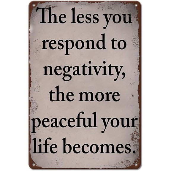 Sarcastic Metal Tin Sign-Humorous Motivational Poster for Calmer Life, Wall Art Decor ,Vintage Metal Tin, for Patio Garage Coffee Shop Home Bar Club Farm Garden,8×12 inch