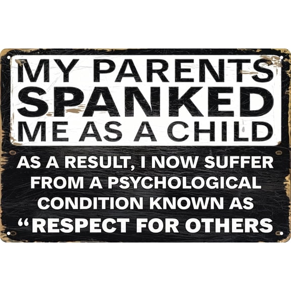 Sarcastic Metal Vintage Sign Respect Others Funny Poster For Outdoor Wall Decor Street Yard Porch Garage Cafe Bar Club Farm Garden Countryside Man Cave Store Art Tin Sign Holiday Gift 8x12 in