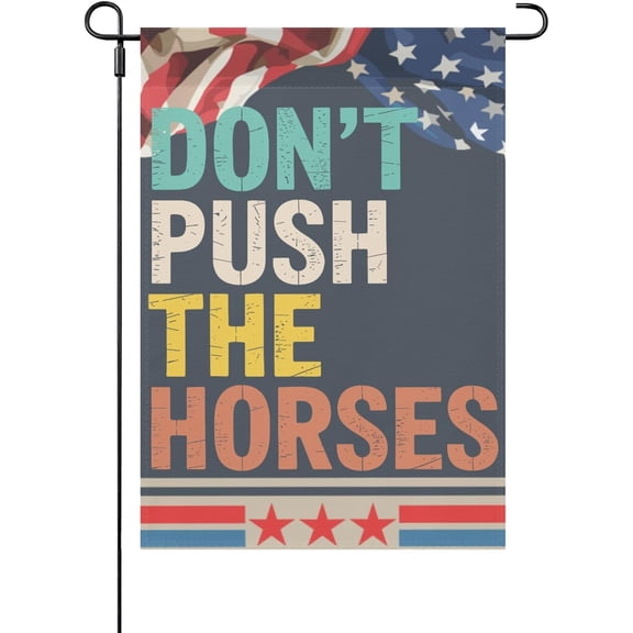 Sarcastic Minds Horses Meme Double Sided Garden Flag 12 x 18 Inch Small Outdoor Decor