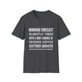thumbnail image 1 of Sarcastic Morning Coffee Lovers Forecast Novelty Apparel, 1 of 6