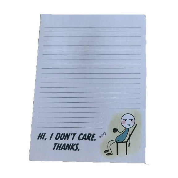 Nilvkv Sarcastic Office Notepad Portable 50 Sheets Notepad for Daily Notes and To Do Lists
