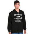 thumbnail image 1 of Sarcastic Property of Awesome Dude Zip Hoodie Sweatshirt Men Brisco Brands S, 1 of 6