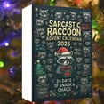 thumbnail image 1 of Sarcastic Raccoon Advent Calendar Blind Box 2025,2D Flat Aircraft Box 24pc Series Advent Calendar Christmas Countdown Calendar Blind Box, 1 of 7