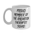 thumbnail image 1 of Sarcastic Radiation therapist 11oz Mug, PROUD MEMBER OF THE RADIATION, Present For Colleagues, Useful Gifts From Coworkers, Funny mug, 11oz mug, Gift mug, 1 of 2
