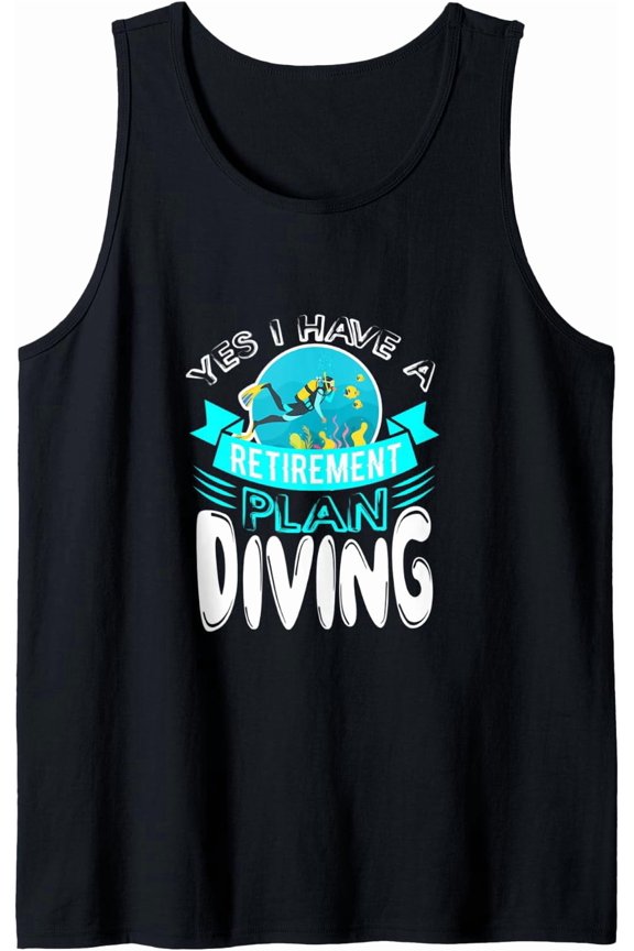 Sarcastic Retirement Diving Scuba Sub Apparel Tank Top Size S-3XL