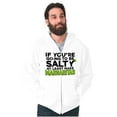 thumbnail image 1 of Sarcastic Salty Margarita Joke Unisex Fleece Graphic Zip Up Hoodie Brisco Brands 2X, 1 of 5