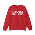 thumbnail image 1 of Sarcastic Saying To Do List Mom's Favorite Women Me Gildan 18000 Sweatshirt, 1 of 4
