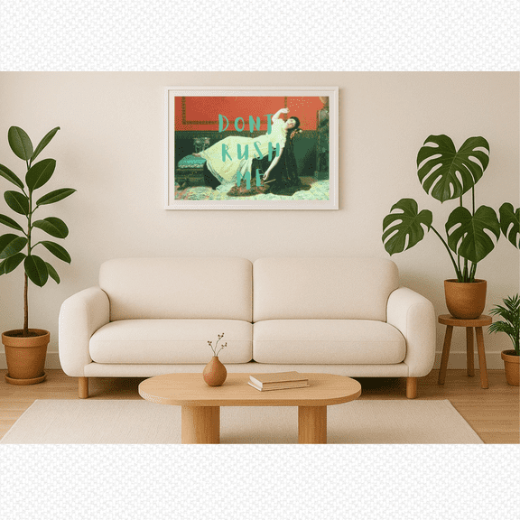 Sarcastic Vintage Wall Poster, "Don'T Rush Me" Poster, Poster Only, Poster Home Decor, Poster Only