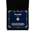 thumbnail image 1 of Sarcastic Wife Gifts, The Only Thing More Badass Than a Marketing, Fancy Love Knot Rose Gold Necklace for Wife from Husband, 1 of 6