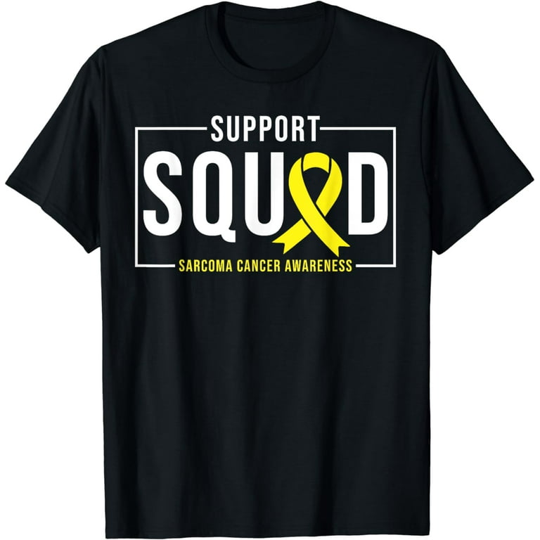 Sarcoma Awareness Shirt | Yellow Cancer Ribbon T-Shirt Sarcoma Awareness Shirt | Yellow Cancer Ribbon T-Shirt