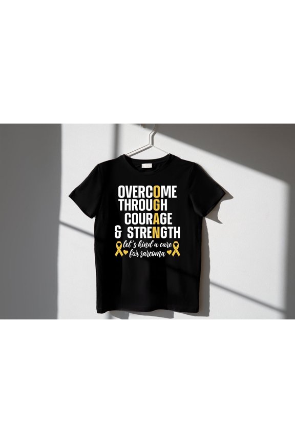 Sarcoma Cancer Support Shirt, Sarcoma Month Shirt, Cancer Awareness T-Shirt, Sarcoma Survivor T-Shirt, Cancer Clothing, Yellow Graphic Tee All Size S-5Xl