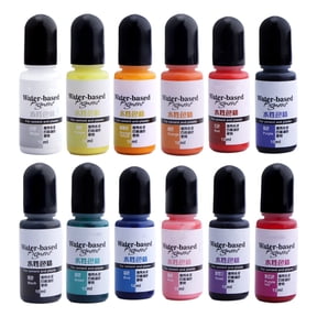Sardfxul 12 Colors Diy Water-based Color Essence Gypsum Cement Water-soluble Resin Handmade Color Paste Pigment for Cement