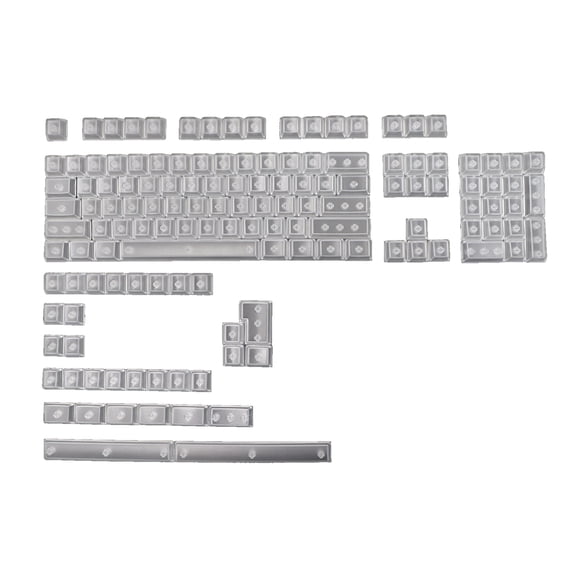 Sardfxul 136Keys Cherry Profile Transparent ABS Backlit Keycaps Set for Cherry MX Switch