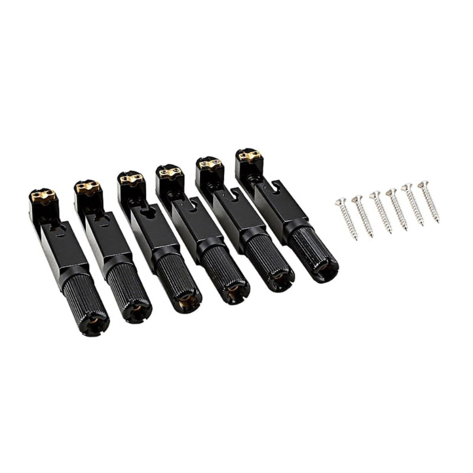 Sardfxul 6-String Hardtail Saddle Bridge for Most Electric Guitar Top Load Guitar Tailpiece Chrome 6-Saddle Hardtail Bridge
