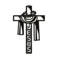 thumbnail image 1 of Sardfxul Christmas Metal Cross Wall Art Decor JesusCatholic Christian Church Decorations, 1 of 10