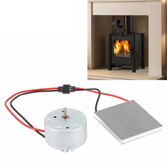 Sardfxul Fireplace Fan Motor Electric Power Generator Stove for Burner Fan Fireplace Heating Replace Parts Eco Friendly Motor Too