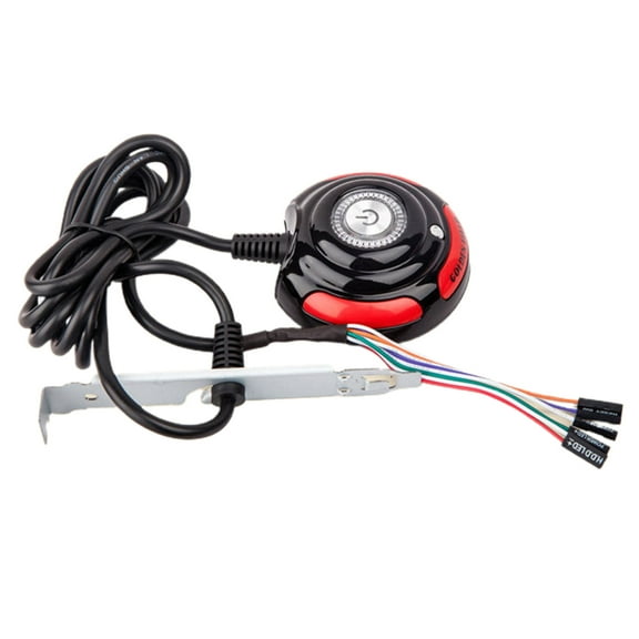 Sardfxul PC Power Cable On/Off Push Button ATX Computer Switch 160cm Wire Restart Switch