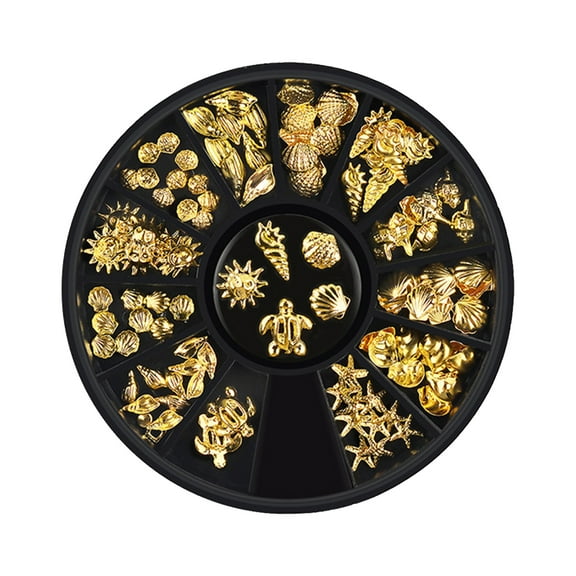 Sardfxul Sea Starfish for Shell for Turtle Slice Flakes 3D Nail Art Decor DIY Manicure To