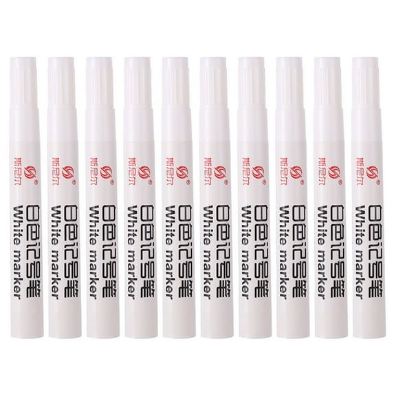Sardfxul White Paint Pen Permanent Marker White Oil Based Paint Markers Pens Quick Dry