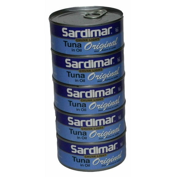 Sardimar Tuna In Oil Original Chunk 4.98oz (Pack Of 5) Atun Sardimar