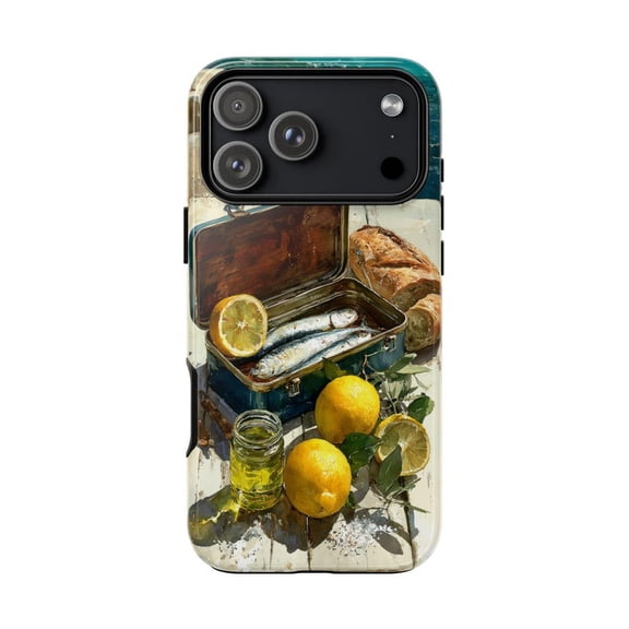 Sardine Tin Lemons Tough Case for iPhone 17 16 15 14 13 12 11 Pro Max