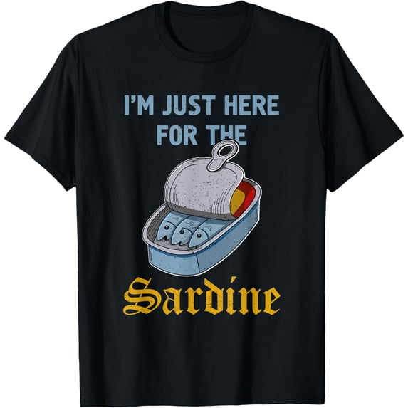 Sardine anchovies fish dishes canned fish cuisine T-Shirt