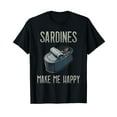 thumbnail image 1 of Sardines Makes Me Happy Sardine Lover Sardines Fishing Shirt Unisex S-5XL Hot Trending Shirt, Vintage Birthday Gift, 1 of 3