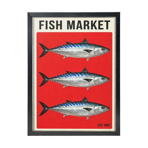 Sardines Print, Minimalist Art Print, Living Room Wall Art Home Decor #47, Unframed Poster Size 8x12