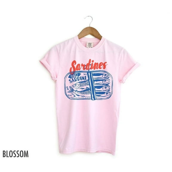 Sardines Shirt, Tinned Fish Shirt, Sardines Tshirt, Vintage Sardine, Coastal Aesthetic, Travel Shirt, Fish Shirt, Retro Graphic Tee, Canned