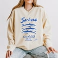 thumbnail image 1 of Sardines Social Club - Women's Lightweight Garment Dyed Sweatshirt, 1 of 12