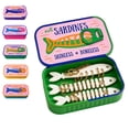 thumbnail image 1 of Sardines Travel Jewelry Case Mini Jewelry Storage Box Portable Sardine Can Jewelry Box for Rings Earrings(Green), 1 of 7