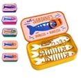 thumbnail image 1 of Sardines Travel Jewelry Case Mini Jewelry Storage Box Portable Sardine Can Jewelry Box for Rings Earrings(Orange), 1 of 7