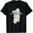 thumbnail image 1 of t-shirtSardinian Map Word Art - Sardegna Italy Souvenir T-Shirt mens t shirt，black，women，funny，misfits，men，journey, 1 of 4