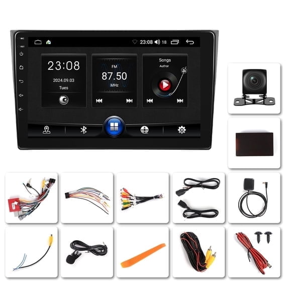 Saree 10.1 Inch Touchscreen 2G+64G Android 15 Car Stereo with Apple CarPlay Android Auto for Mazda CX-9 2007-2015 Bluetooth WiFi FM Upgrade Car Radio