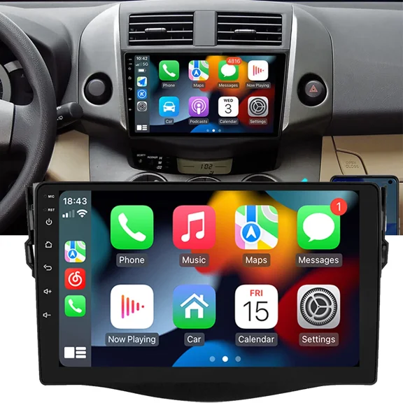 Saree 2G+64G Android 13 Car Stereo with Apple CarPlay Android Auto Mirror Link for Honda Civic 2016-2020 Bluetooth FM GPS Navigation WiFi HiFi Audio System